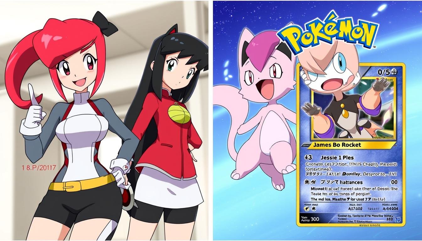 Team Rocket im Anime und auf speziellen Pokémon Karten