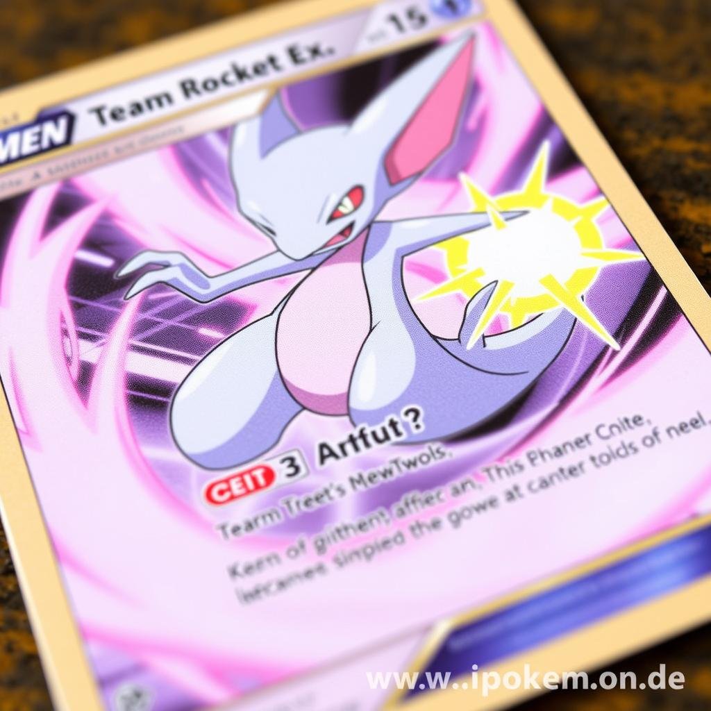 Team Rocket's Mewtu ex Karte