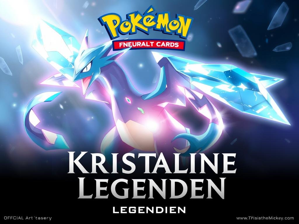 Teaser-Artwork für das kommende Pokémon Karten Set 'Kristalline Legenden'