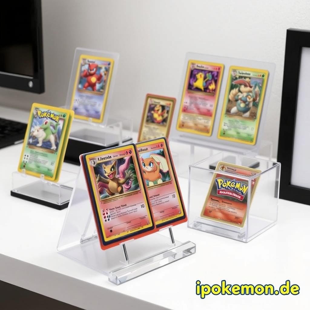 Tischaufsteller für Pokémon Karten