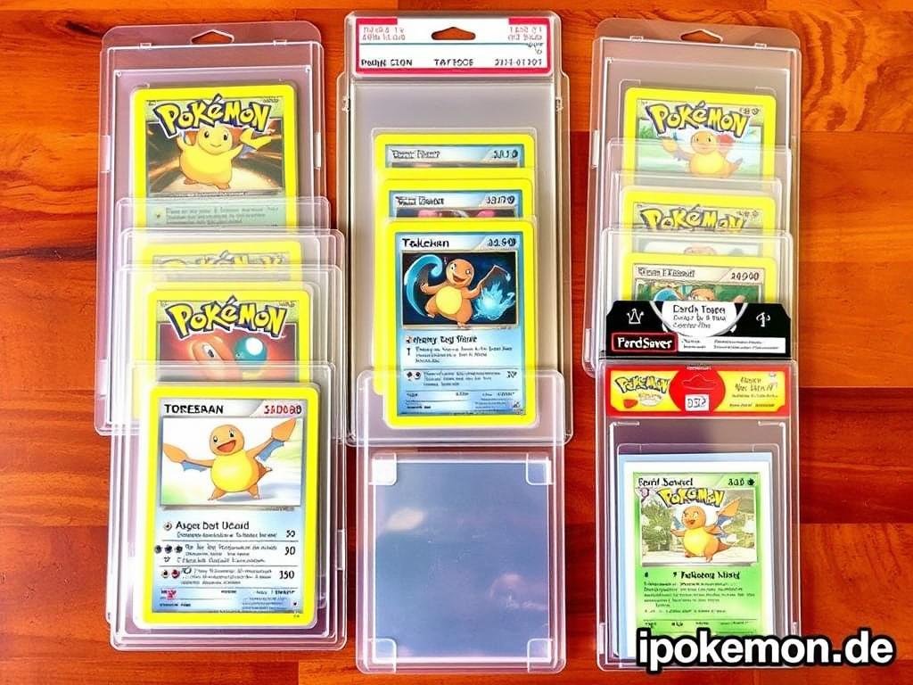 Toploader und Card Saver für Pokémon Karten