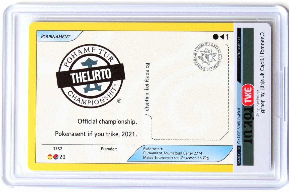 Tournament-Pokémon Karte mit Championship-Stempel