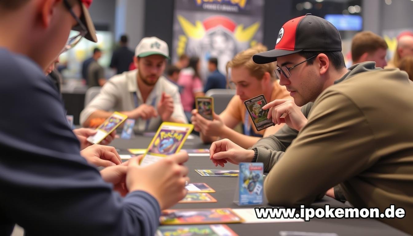 Turnierspieler mit neuen Pokémon Karten 2025
