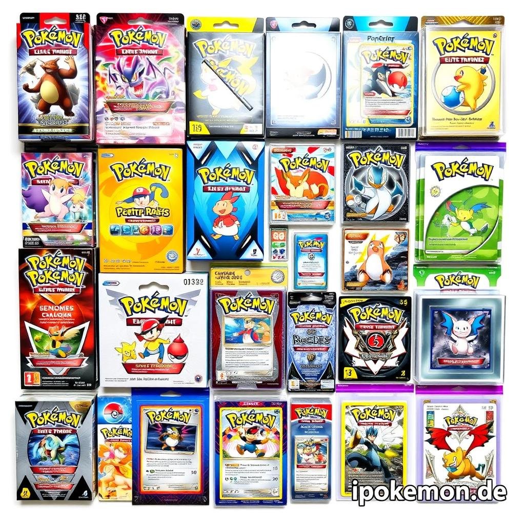 Umfangreiches Sortiment an Pokémon Karten verschiedener Editionen