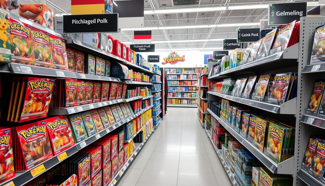 Verfügbarkeitsvergleich von deutschen und englischen Pokémon Karten im Handel