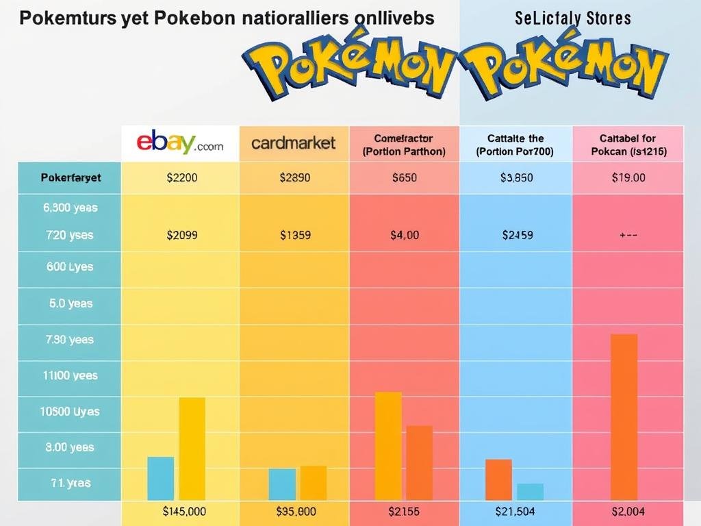 Vergleich der Verkaufsplattformen für Pokémon Karten mit Preisunterschieden