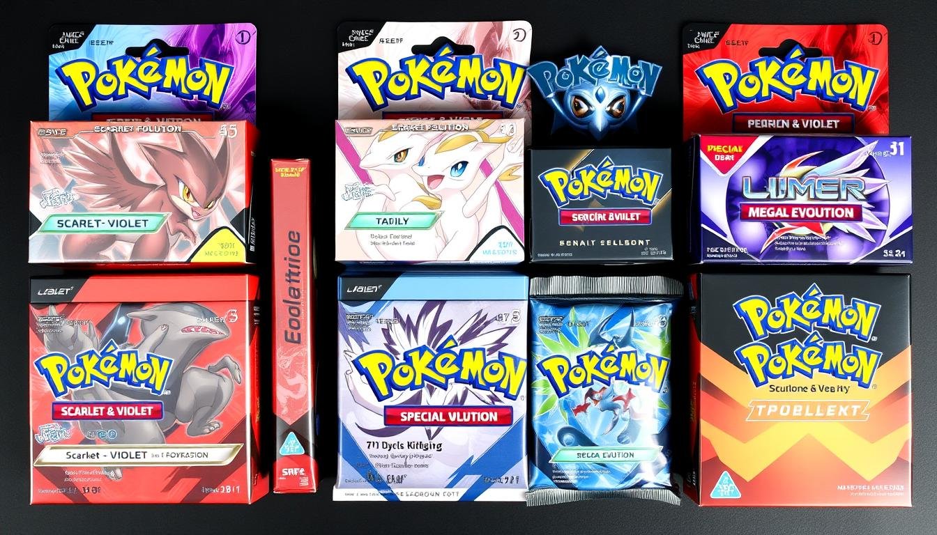 Vergleich verschiedener Pokémon Karten Booster Packs für Content Creator