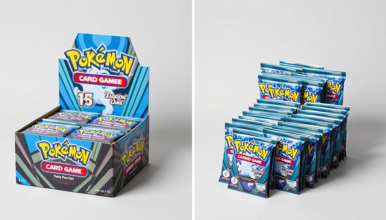 Vergleich zwischen Pokémon Karten Display und mehreren Einzelpacks mit Preisübersicht