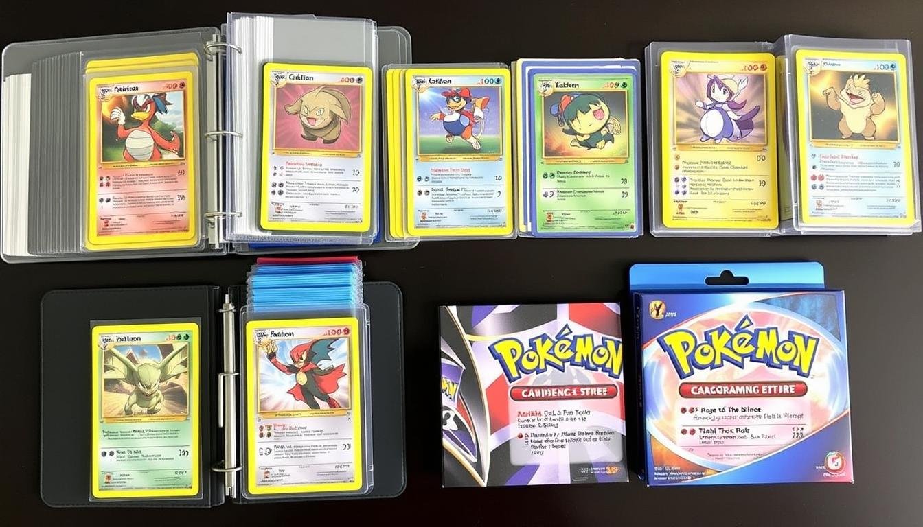Verschiedene Aufbewahrungsmöglichkeiten für Pokémon TCG Karten