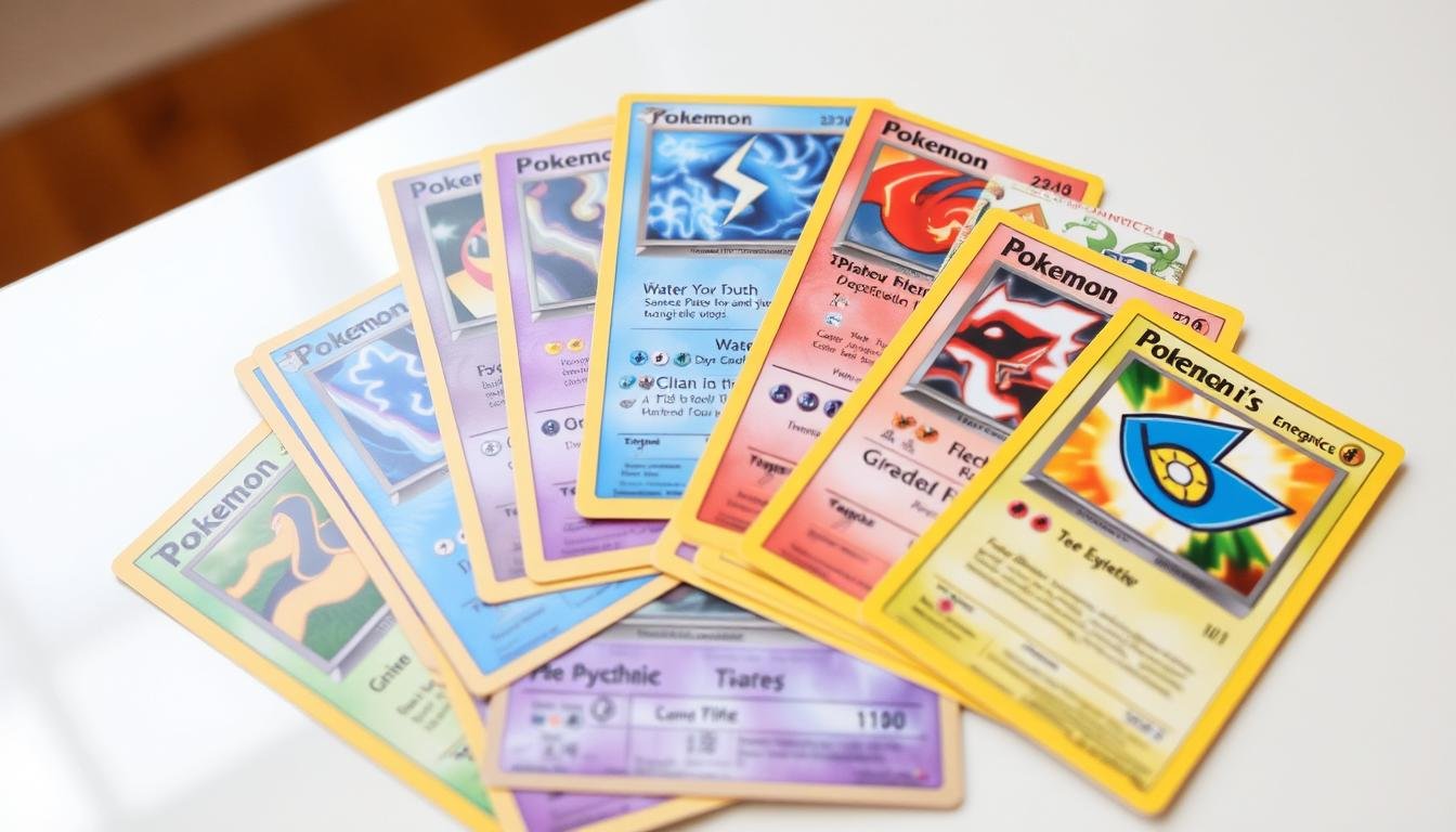 Verschiedene Energiekarten für Pokémon Decks