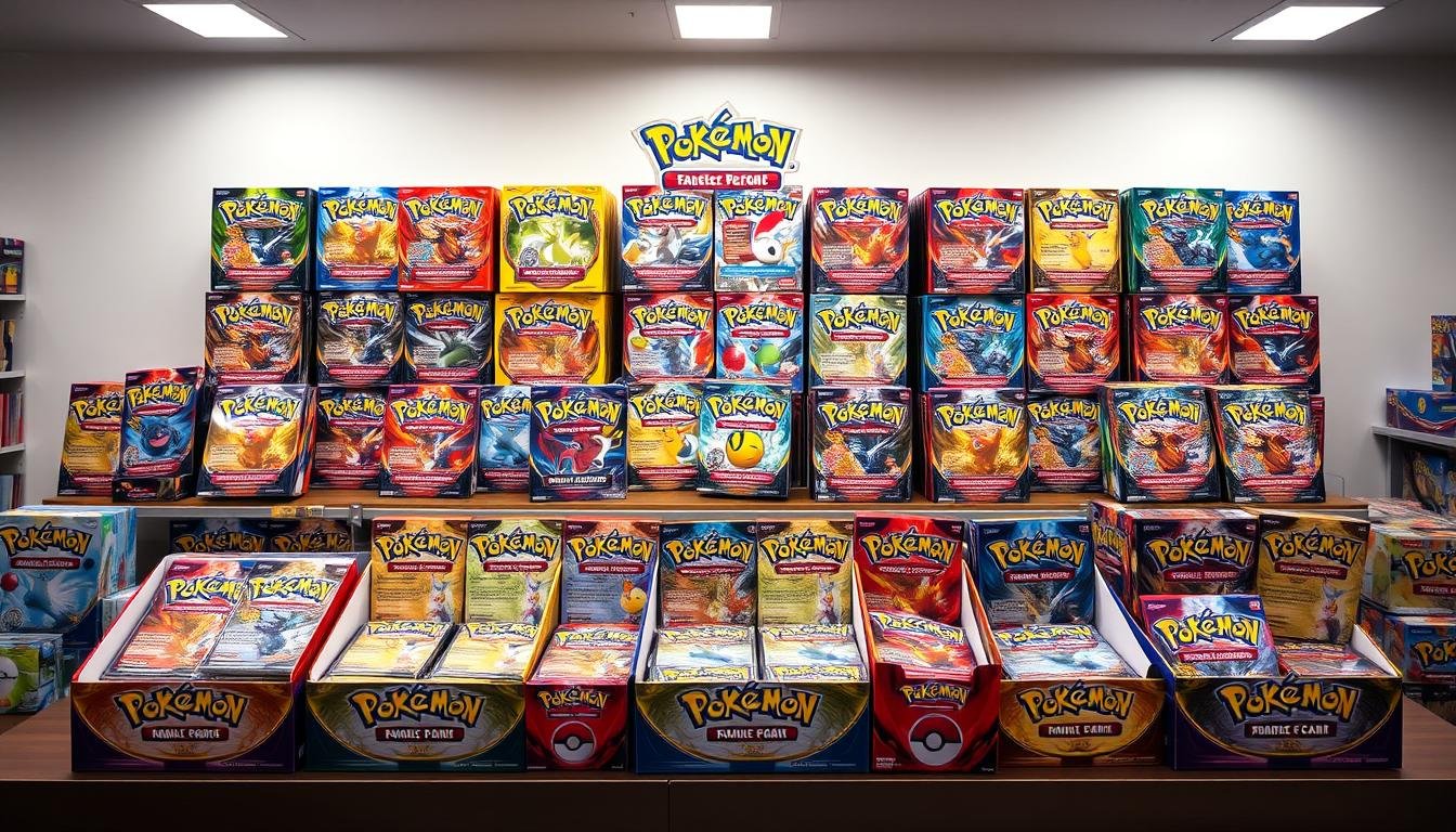 Verschiedene Pokémon Karten Booster Displays für den Großhandel