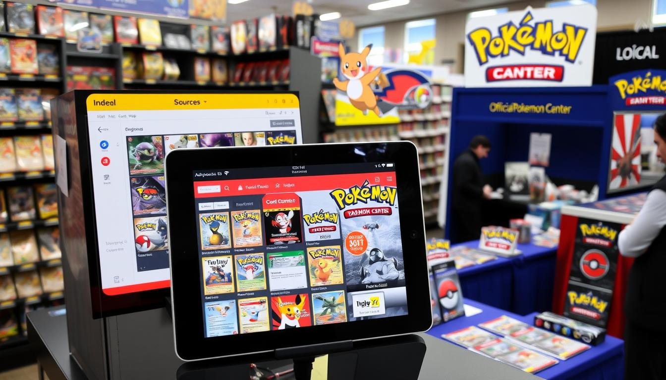 Verschiedene Verkaufsstellen für Pokémon Karten