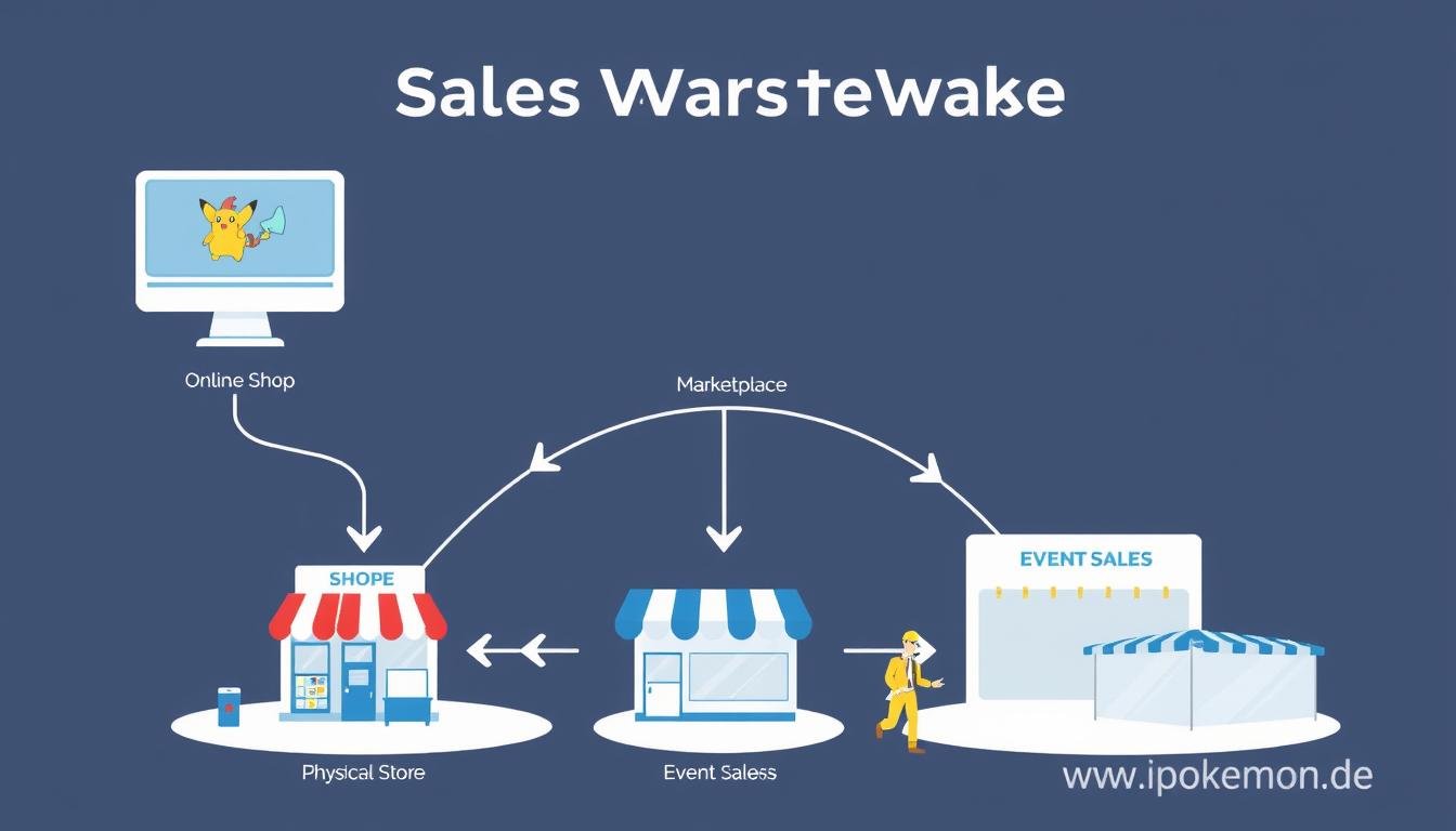 Verschiedene Vertriebskanäle für Pokémon Karten im Großhandel