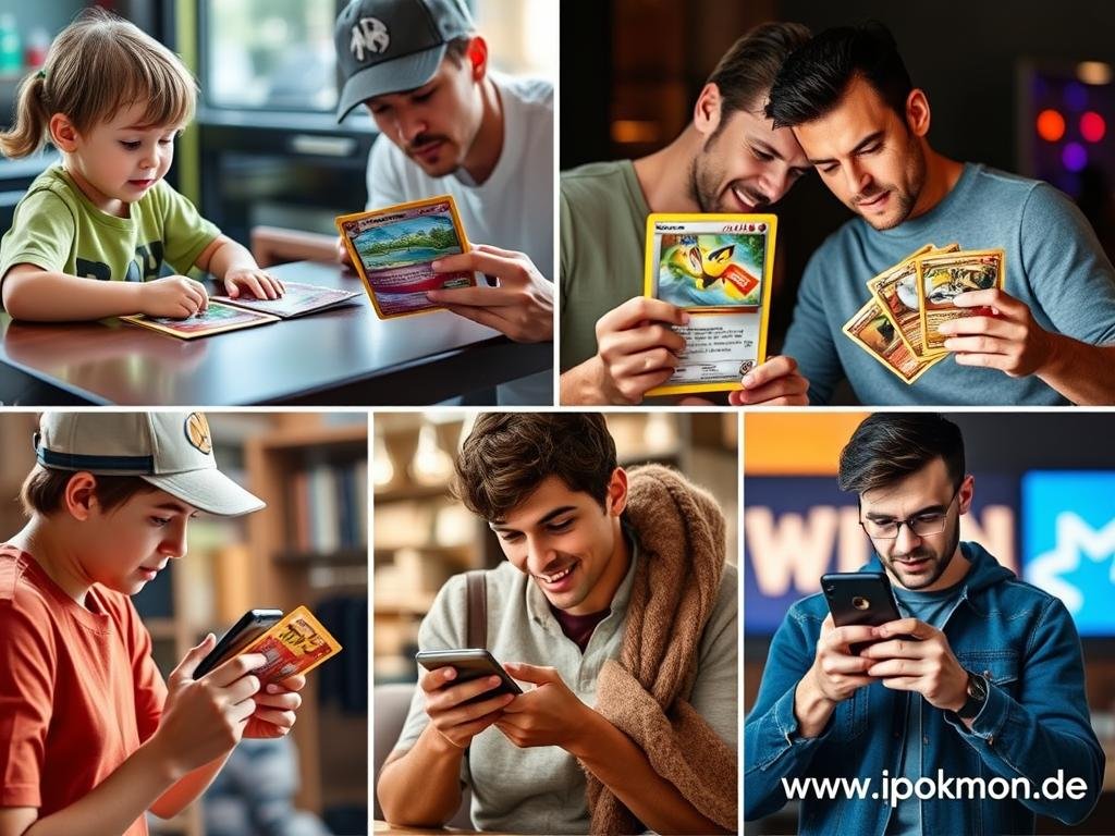 Verschiedene Zielgruppen für Pokémon Karten von Kindern bis zu erwachsenen Sammlern
