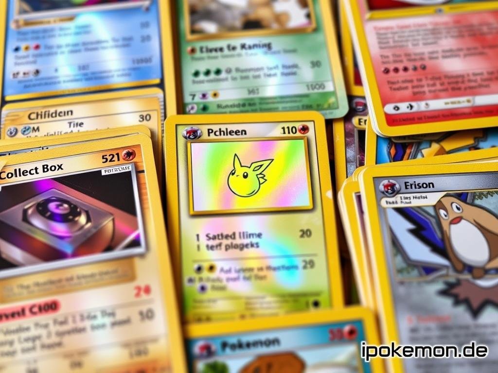 Verschiedene limitierte Pokémon Karten Editionen mit Kennzeichnungen