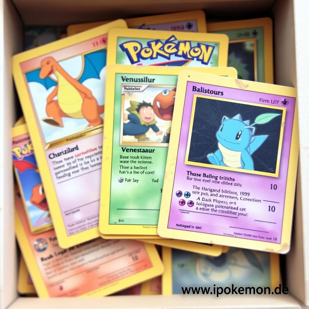 Vintage Pokémon Karten aus den 90er Jahren