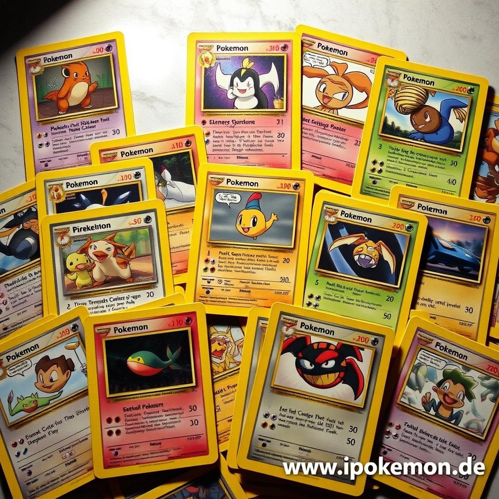 Vintage Pokémon Karten aus den frühen 2000er Jahren