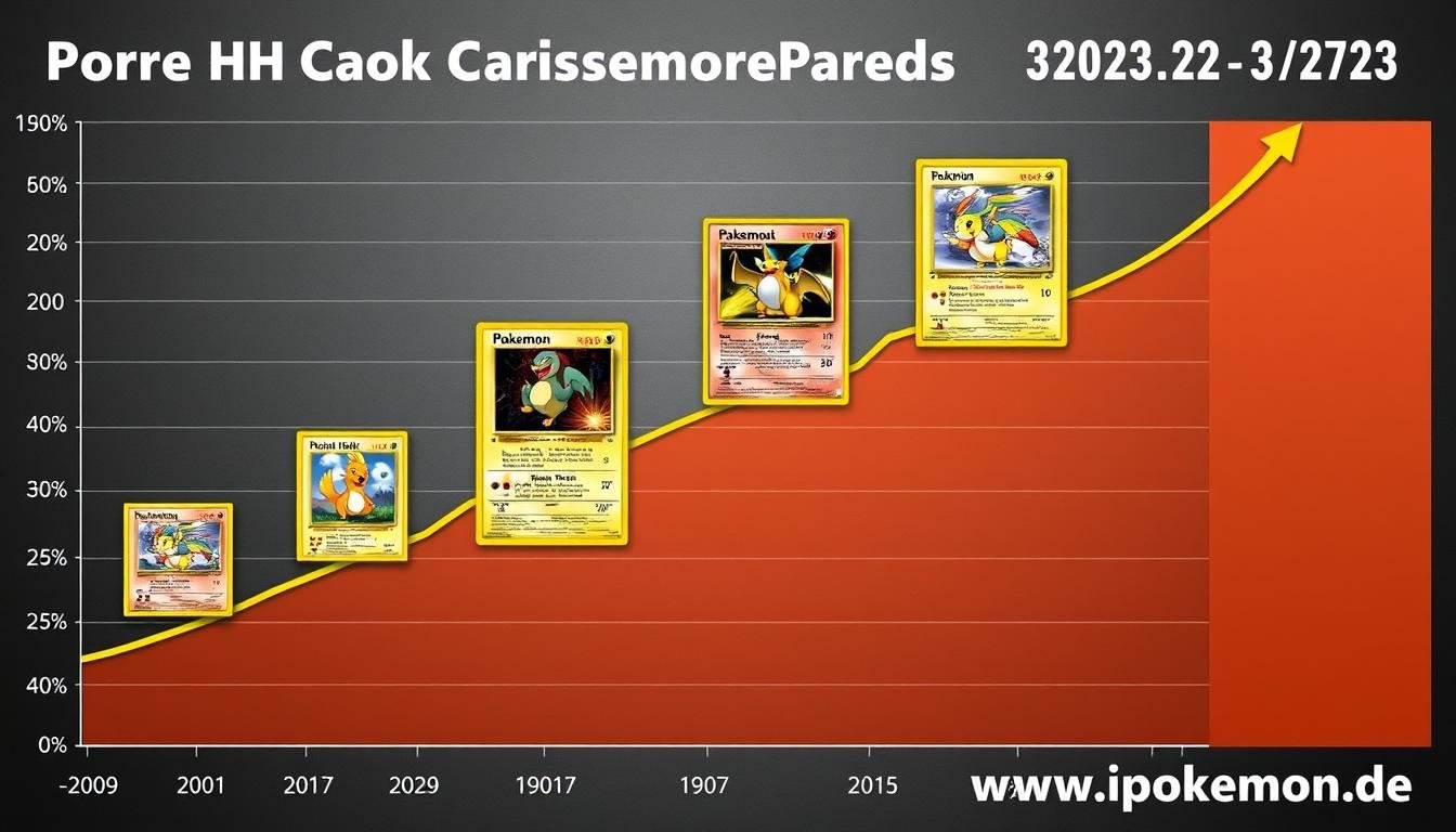 Wertentwicklung seltener Pokémon Karten über die Jahre