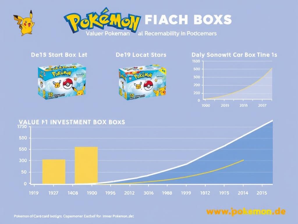 Wertsteigerung von Pokémon Karten Boxen im Zeitverlauf