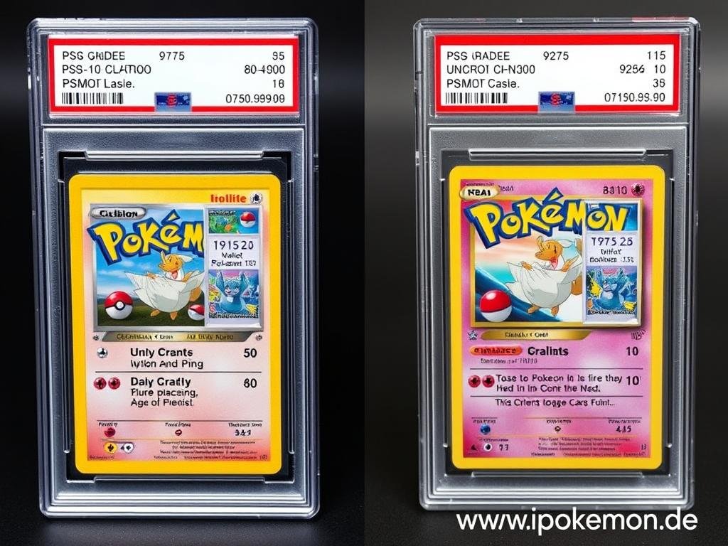 Wertvolle PSA-10 Pokémon Karten im Vergleich