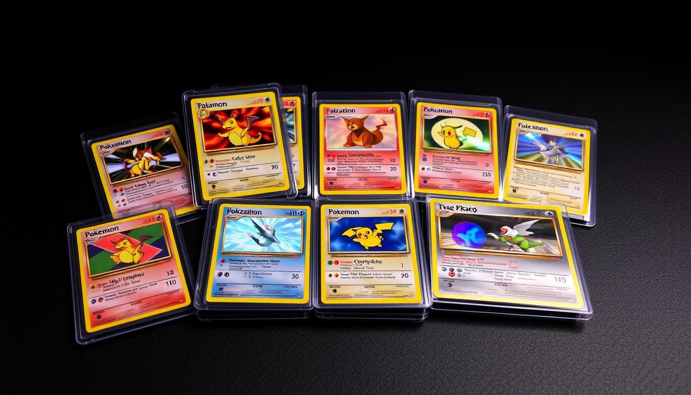 Wertvolle Pokémon Karten Sammlung mit Charizard und anderen seltenen Karten