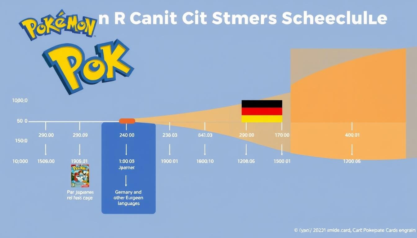 Zeitliche Veröffentlichungsabfolge von Pokémon Karten in verschiedenen Sprachen