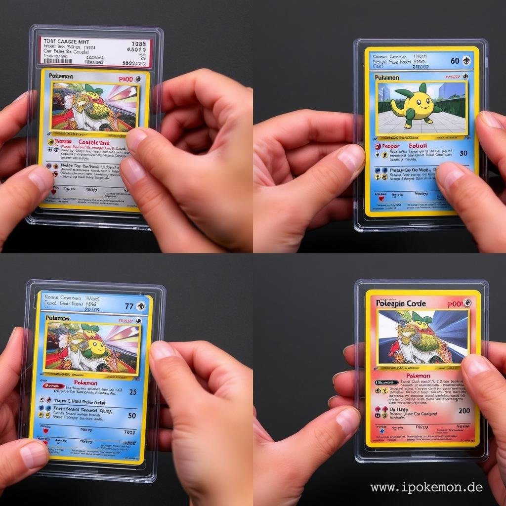 Zustandsbewertung von Pokémon Karten