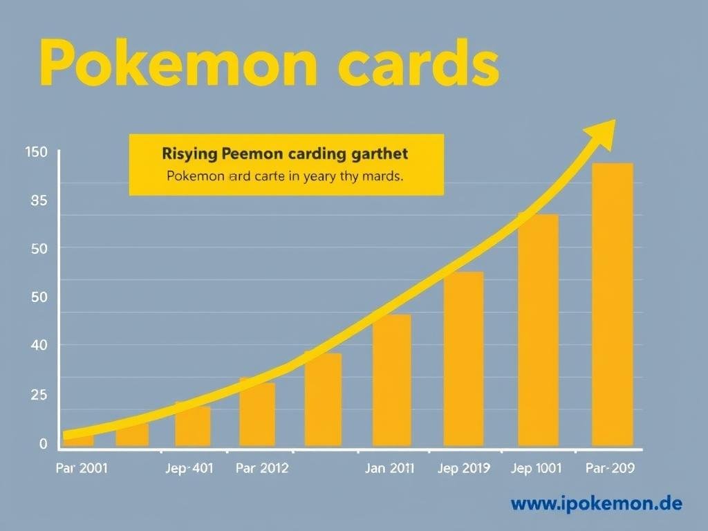 Geschäftsdiagramm zeigt steigende Nachfrage nach Pokémon Karten