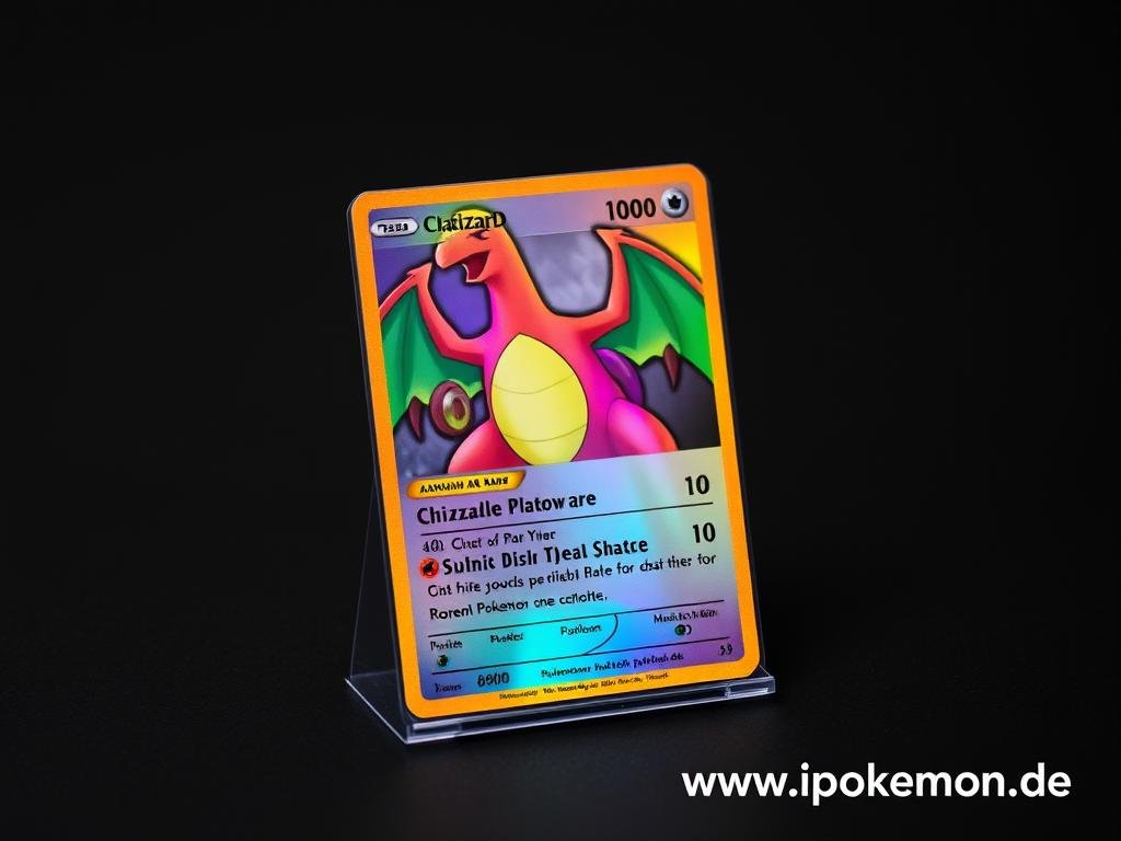 Glurak GX Rainbow Rare Karte