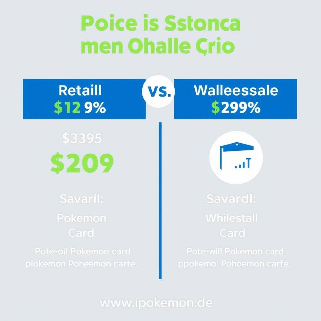 Grafik zeigt Preisvorteile für Pokémon Karten Großhändler