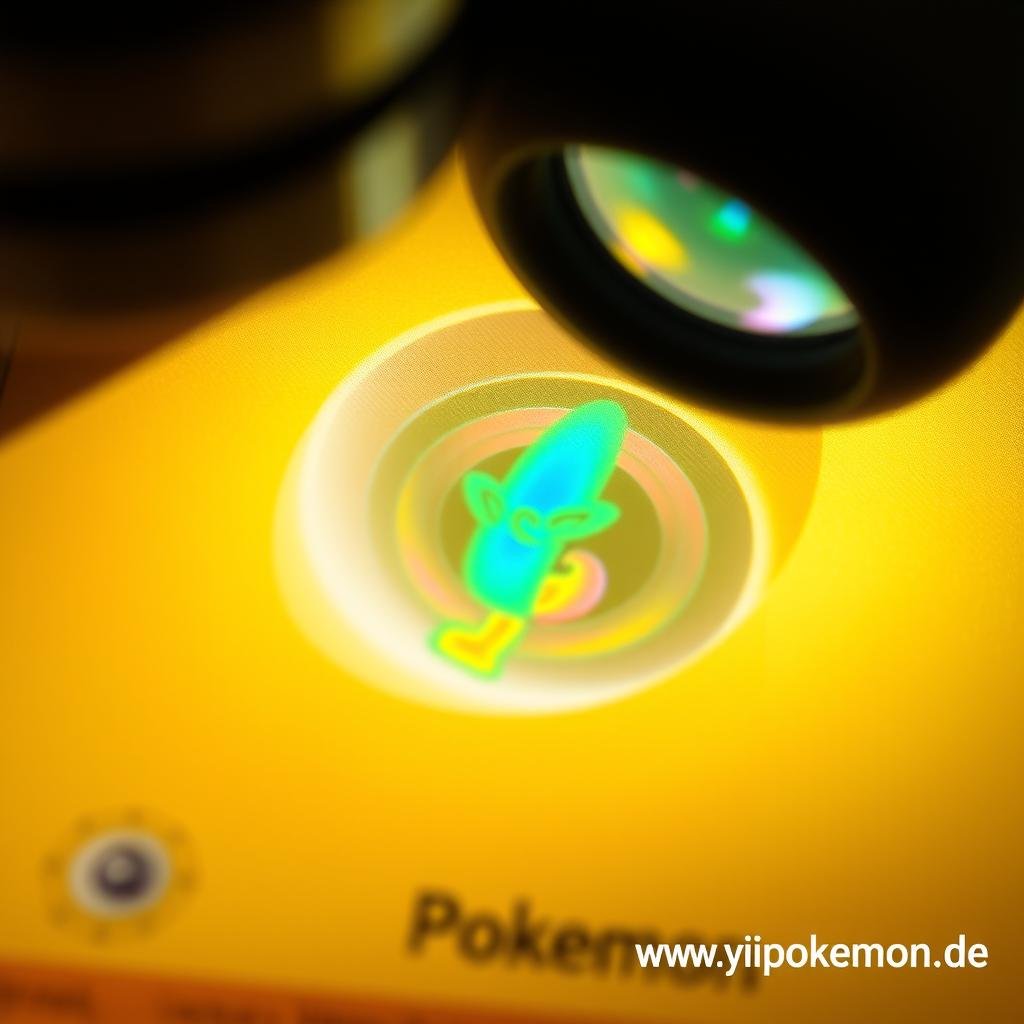 Hologramm-Prüfung bei Pokémon Karten