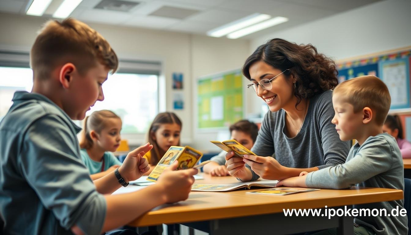Lehrerin nutzt Pokémon Karten im Unterricht