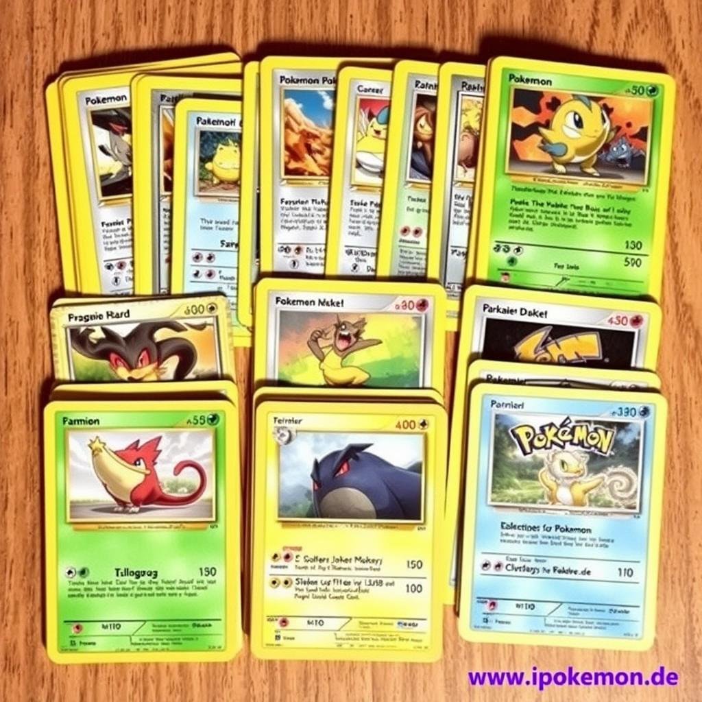 Mehrere Pokémon Karten professionell für eBay fotografiert
