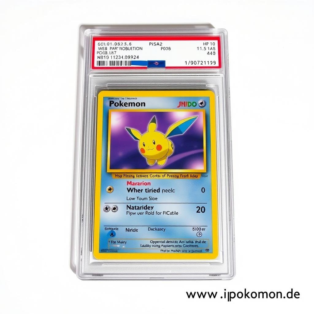 PSA gegradete Pokémon Karte in Schutzhülle