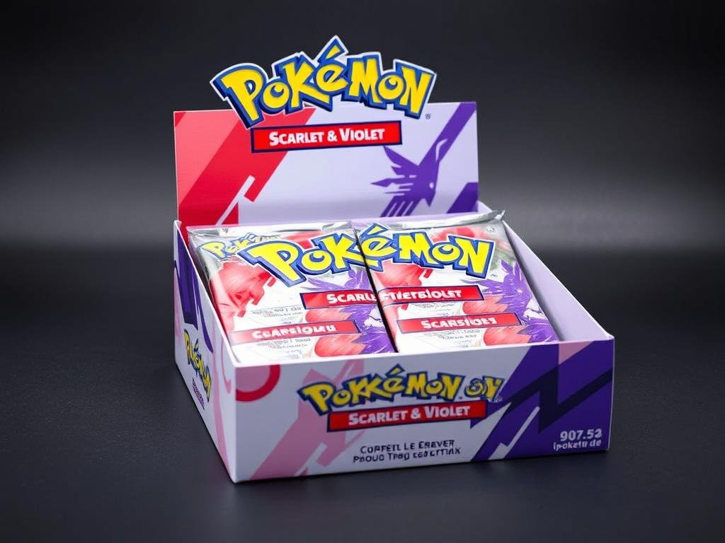 Pokémon Karten Booster Display Karmesin & Purpur