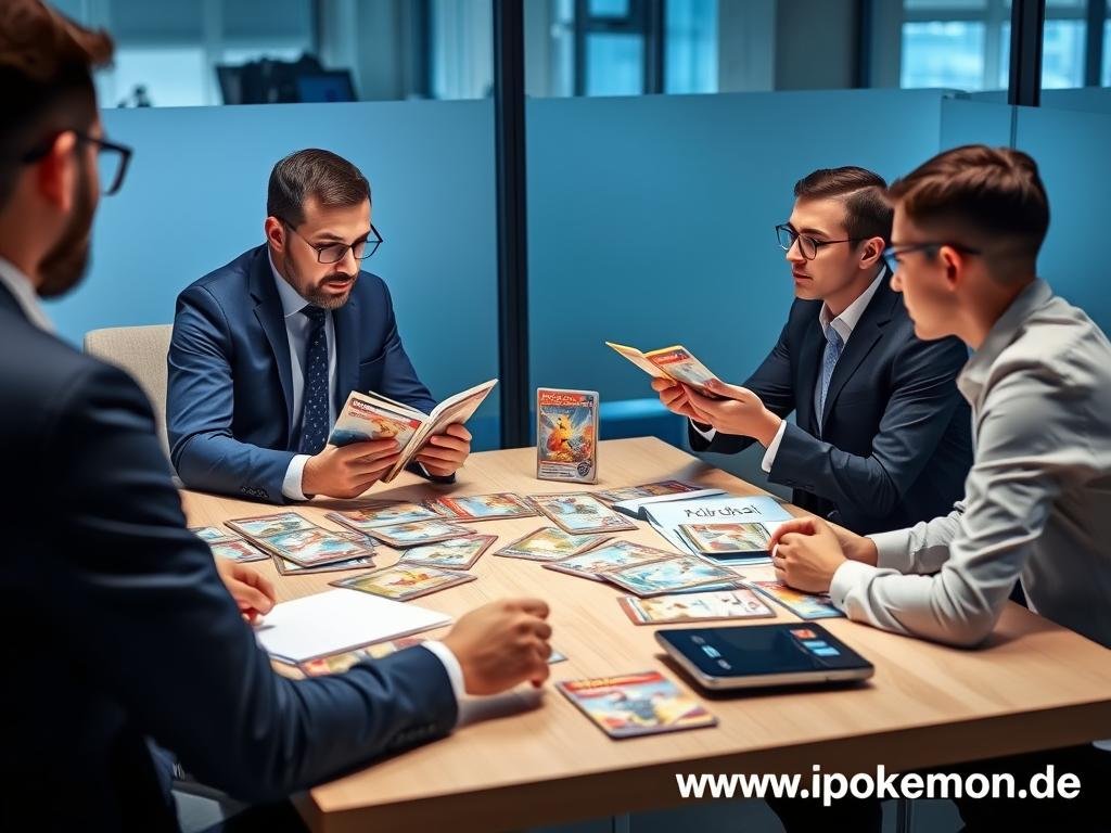 Pokémon Karten Experten bei einer Beratung