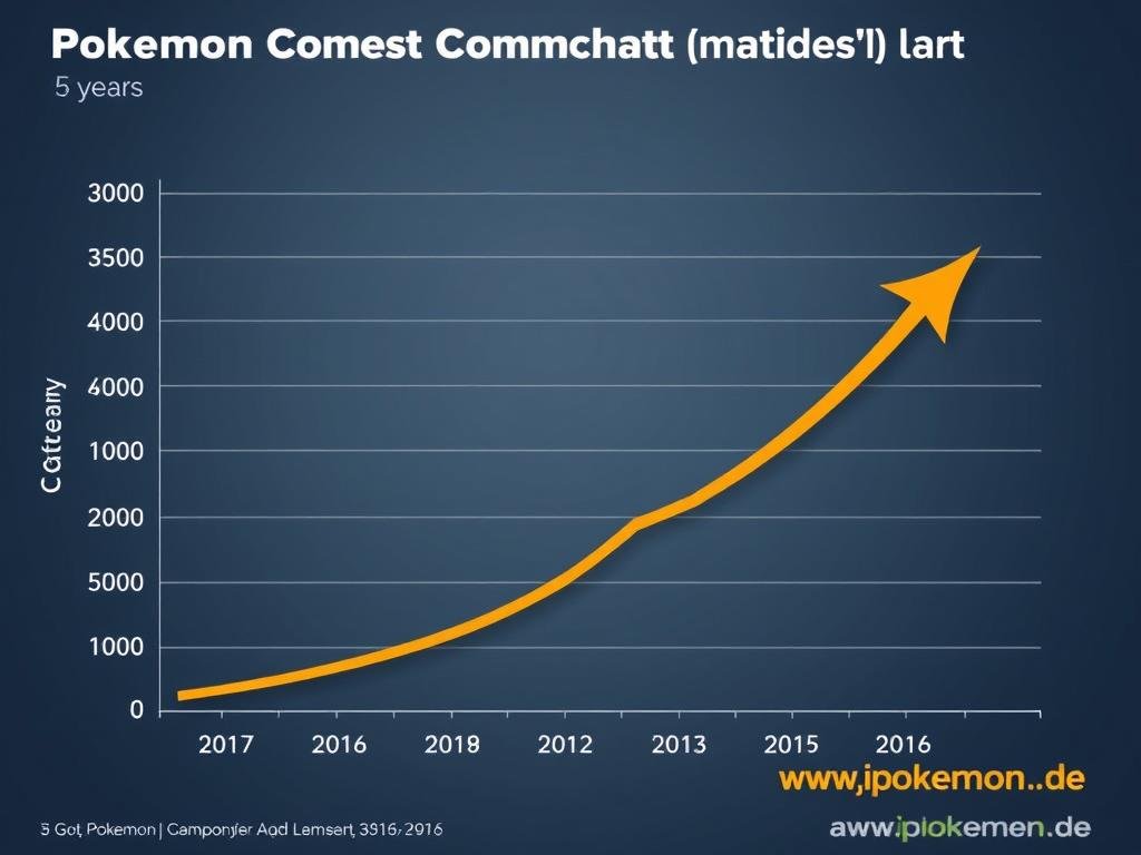 Pokémon Karten Markttrend Diagramm zeigt Wachstum