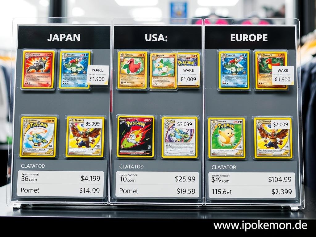 Preisvergleich von Pokémon Karten in verschiedenen Märkten