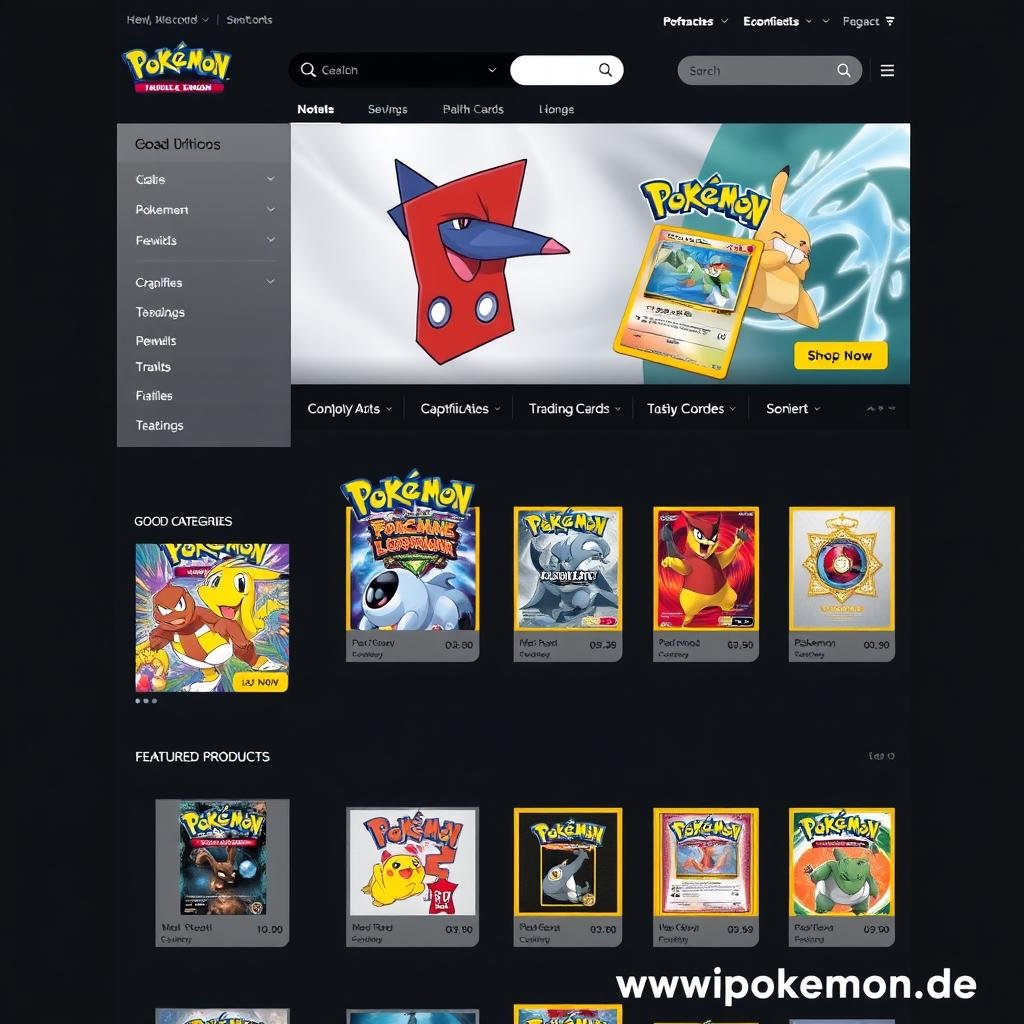 Professioneller Webshop für Pokémon Karten