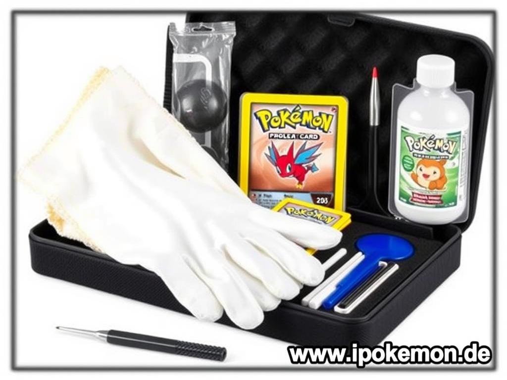 Professionelles Reinigungsset für Pokémon Karten