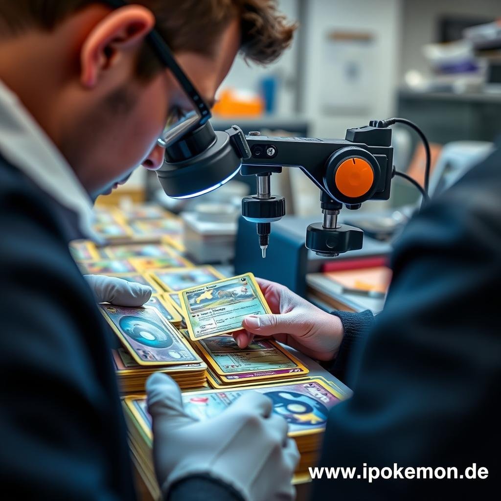 Qualitätskontrolle von Pokémon Karten Fehldrucken