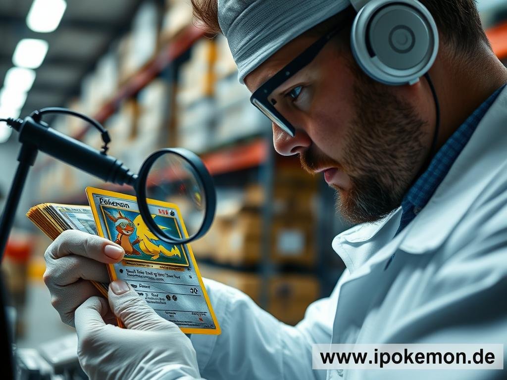Qualitätskontrolle von Pokémon Karten im Großhandel