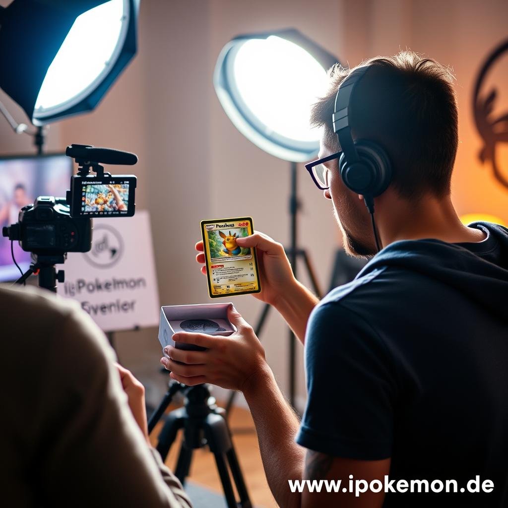 Social Media Influencer präsentiert wertvolle Pokémon Karten