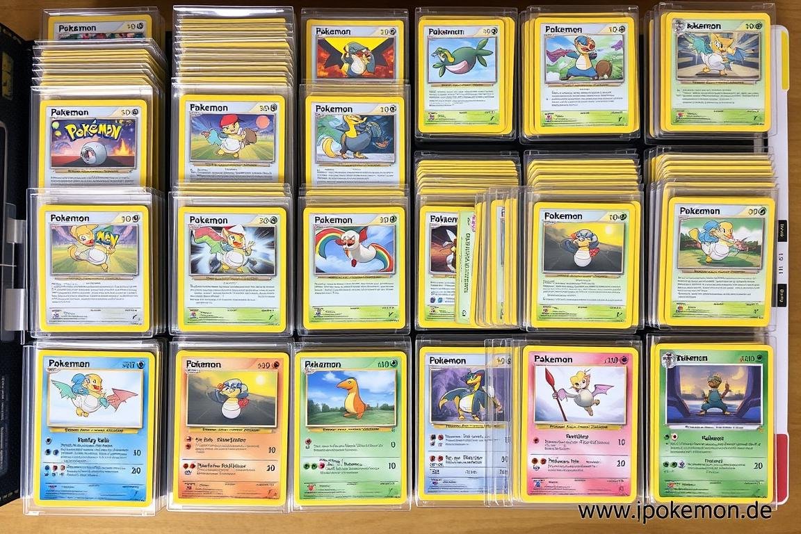 Sortierte Pokémon Karten nach Editionen und Seltenheit Sortierte Pokémon Karten nach Editionen und Seltenheit