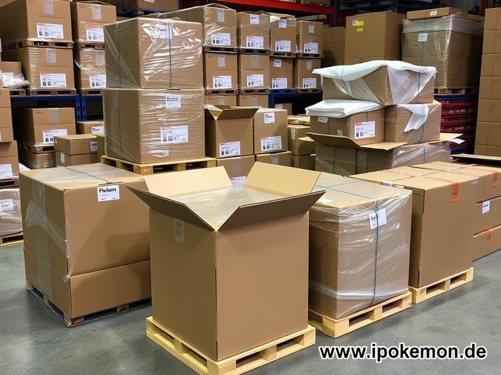 Verpackung und Versand im Pokémon Karten Großhandel
