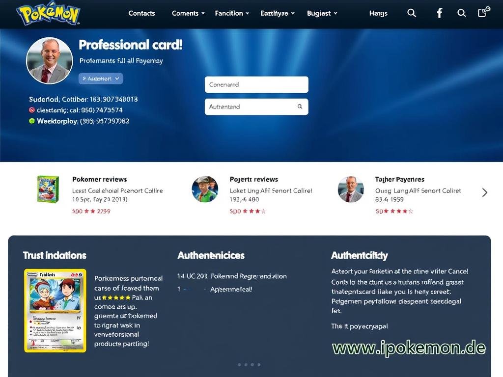 Vertrauenswürdige Händlermerkmale für Pokémon Karten