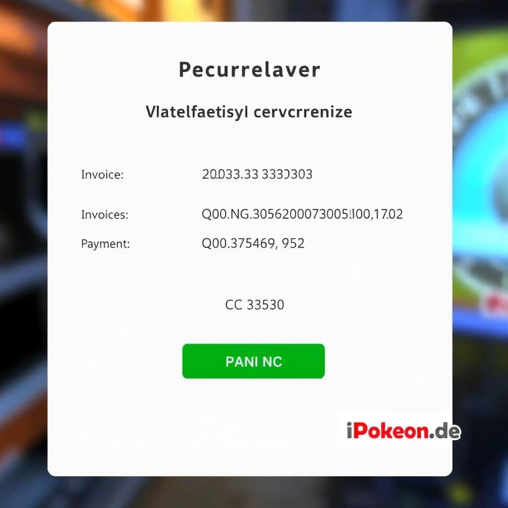 Zahlungsprozess im Pokémon Karten Großhandel