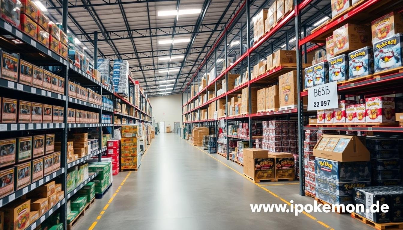 Großes Lager mit Pokémon Karten Produkten