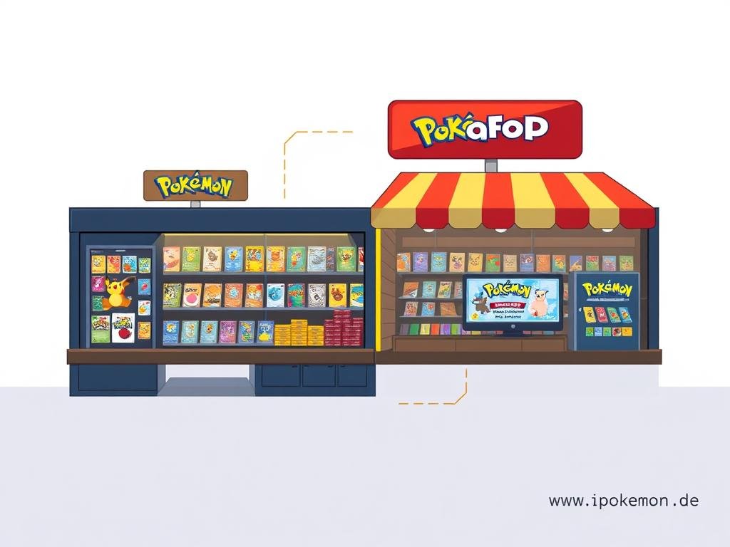 Hybrides Vertriebsmodell für Pokémon Karten