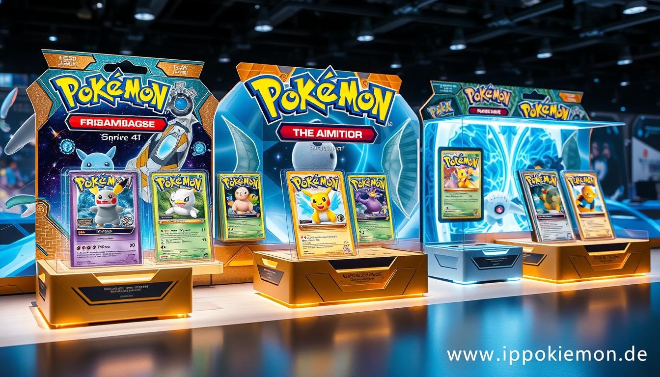 Konzeptdarstellung zukünftiger Pokémon Karten Display-Designs